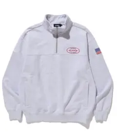 XLARGE ハーフジップ グレー Lサイズ