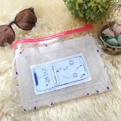 新品未使用　My little box サマークリアポーチ　ビーチ用スマホ入れのサムネイル