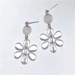 ハンドメイド　天然石ピアス