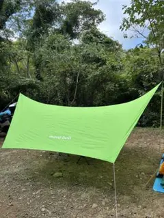 美品モンベル　Mini Tarp HX ポール2本セット　ダークグリーン 美品モンベル Mini Tarp HX ポール2本セット ダークグリーン