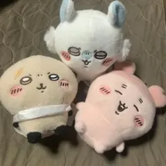 新品★ちいかわ　しーぷわ　ぬいぐるみ　モモンガ　古本屋　ラッコ　3体セット