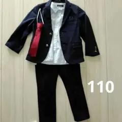値下げしました‼️◎美品◎110 男の子　べべ　3点セット＋ネクタイ