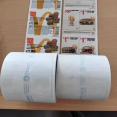 McDonald's クーポン ロール紙 2本セット - メルカリ