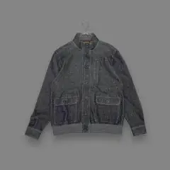 00s Denim Style Sweat Work Jacket