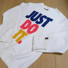 NIKE JUST DO IT. スウェット Mサイズ ホワイト
