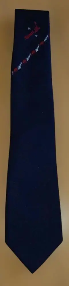 CLUB TIES ネイビー？ブラック？ 刺繍ネクタイ