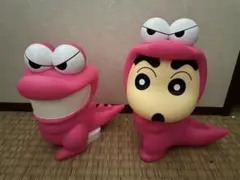 クレヨンしんちゃん ワニ山さん　フィギュア2体セット