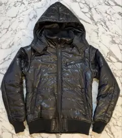 Y2K archive ダウンジャケット　光沢　短丈　中綿　グランジ　平成