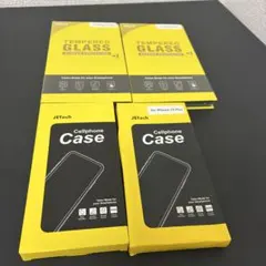 iPhone15 Pro ケース2点 15 Plus フィルム2点 セット