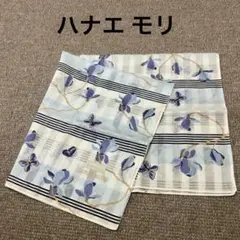HANAE MORI 花と蝶のプリントハンカチ