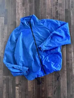 ポロスポーツ/ラルフローレン 90s ナイロンJK ロゴプリント ブルー L