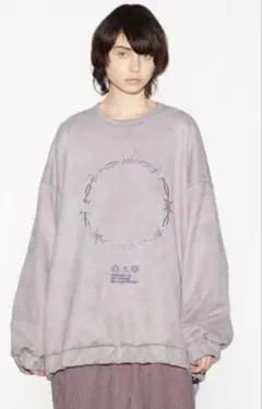 SHAREEF "BARBED WIRE" MICRO SUEDE SWEATのサムネイル