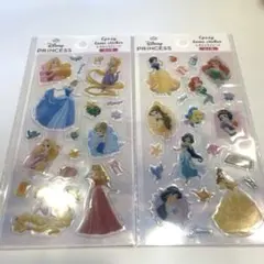 ディズニー　プリンセス　エポキシラメシール　2種類セット