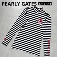 【美品】PEARLY GATES ATHL インナーモックネックシャツ ボーダー