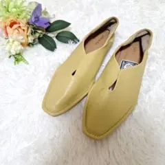 【訳あり特価❕】シューラルー イエロー フラットシューズ　24.5