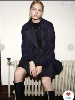 フレイアイディー　ファインメリノピーコート