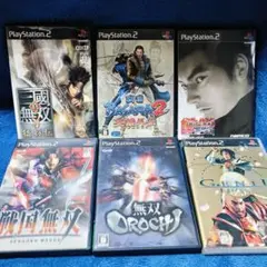戦国無双シリーズ 鉄拳　三國無双　GENJI PS2ソフトアクション 6本セット