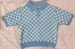 ポロシャツ 夏服 水色