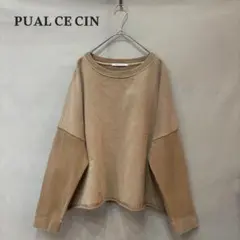 PUAL CE CIN ピュアルセシン 袖切替 ショート丈 スウェット トップスのサムネイル