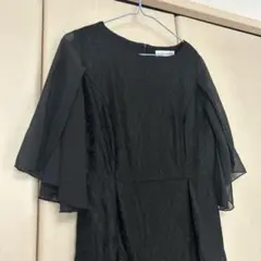 LACE LADIES シンプルなブラック レース ドレス