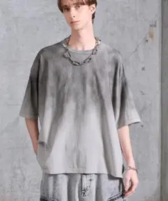 SERACE ヴィンテージデザイン　グラデーションTシャツ　新品未使用　グレー
