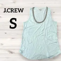 J.CREW✨【S】グリッター ライトブルータンクトップのサムネイル