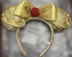 新品未使用　ディズニー ミニー 美女と野獣 カチューシャ