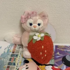 【新品】ぬいぐるみチャーム　ハートフェルトストロベリーギフト　リーナベル