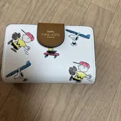 COACH スヌーピー 二つ折り財布