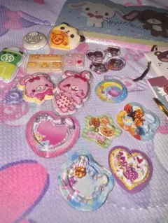 当時物 平成レトロ タイル カプセル シャカシャカ シール シュガーバニーズ