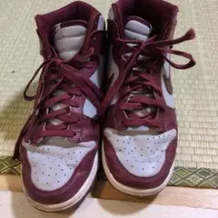 NIKE DUNK HIGH バーガンディ系 スニーカー