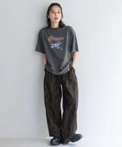 ローリーズファーム　タックワイドガラパンツのサムネイル