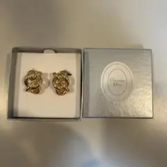 Christian Dior ゴールド チェーン イヤリングのサムネイル
