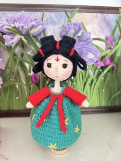 ハンドメイド あみぐるみ 人形 中国唐時代衣装風 ハンドメイド あみぐるみ 人形 中国唐時代衣装風 - メルカリ