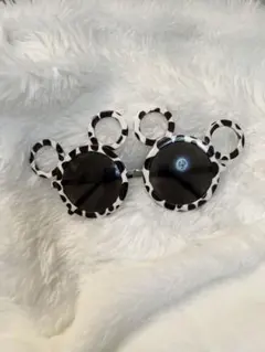 ミッキー型 牛柄サングラス