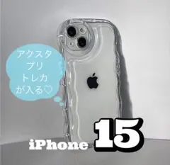 iPhone15ケース ぷくぷく クリアケース アクスタ 韓国 推し活