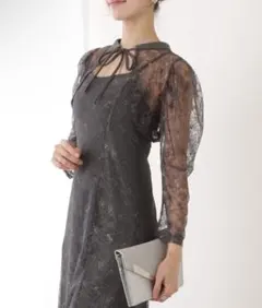 【週末割引】3way レース ボレロ付 キャミソール ワンピース