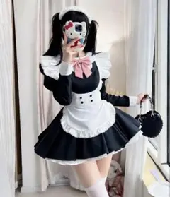 【Mサイズ】コスプレ メイド服 長袖 ハロウィンのサムネイル