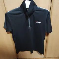 FILA ハーフジップシャツ ブラックのサムネイル