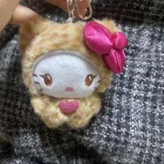 ハローキティ　キティ　ヒョウ柄　レオパード柄　キーホルダー　ギャルクマ