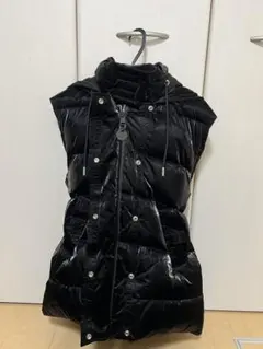 モ*カ様 DIESEL 黒 ダウンベスト フード付き