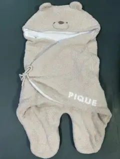 GELATO PIQUE クマのフード付きおくるみ