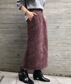 タイトロングスカート Mサイズ PAGE BOY ペイズリー柄