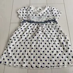 ブランシェス　ドットワンピース 110cm