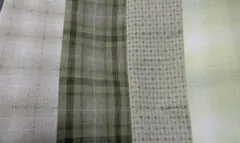 グリーン系　先染めカットクロスセット