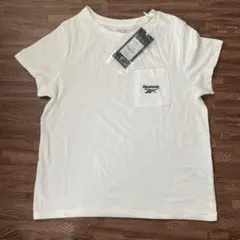 新品 リーボック Reebok Tシャツ ロゴ ホワイト M