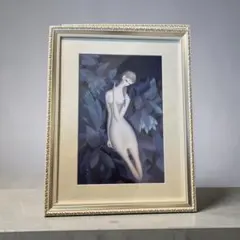 東郷青児 湯川輝義作 美人画 印刷物 白額縁 F4号 青児 - メルカリ