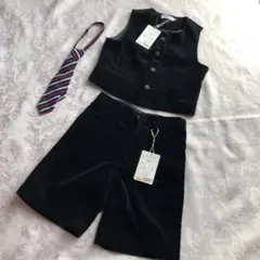 新品　キッズティンカーベル110セットアップ　ベストスーツ　コムサネクタイ　３点