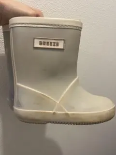 BREEZE キッズ レインブーツ 長靴 ベージュ　18cm