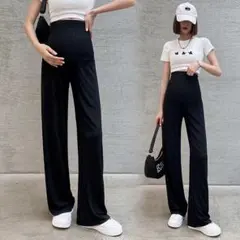 マタニティ パンツ M 黒 ブラック